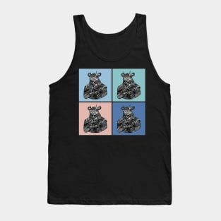 Bushido Pop Art Samurai Japanese Warrior Vintage Retro 467 Tank Top